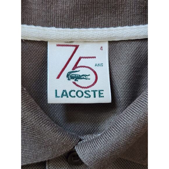 Lacoste Roland Garros 75 Depuls Ans Paris Size 4/ Medium Mens Green Polo - Picture 3 of 10